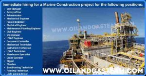 Marine Construction project Jobs