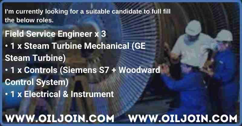 Electrical Instrument Steam Turbine Mechanical Field Service Engineer Jobs