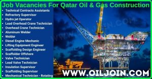 Qatar Oil & Gas Construction Offshore Vacancies