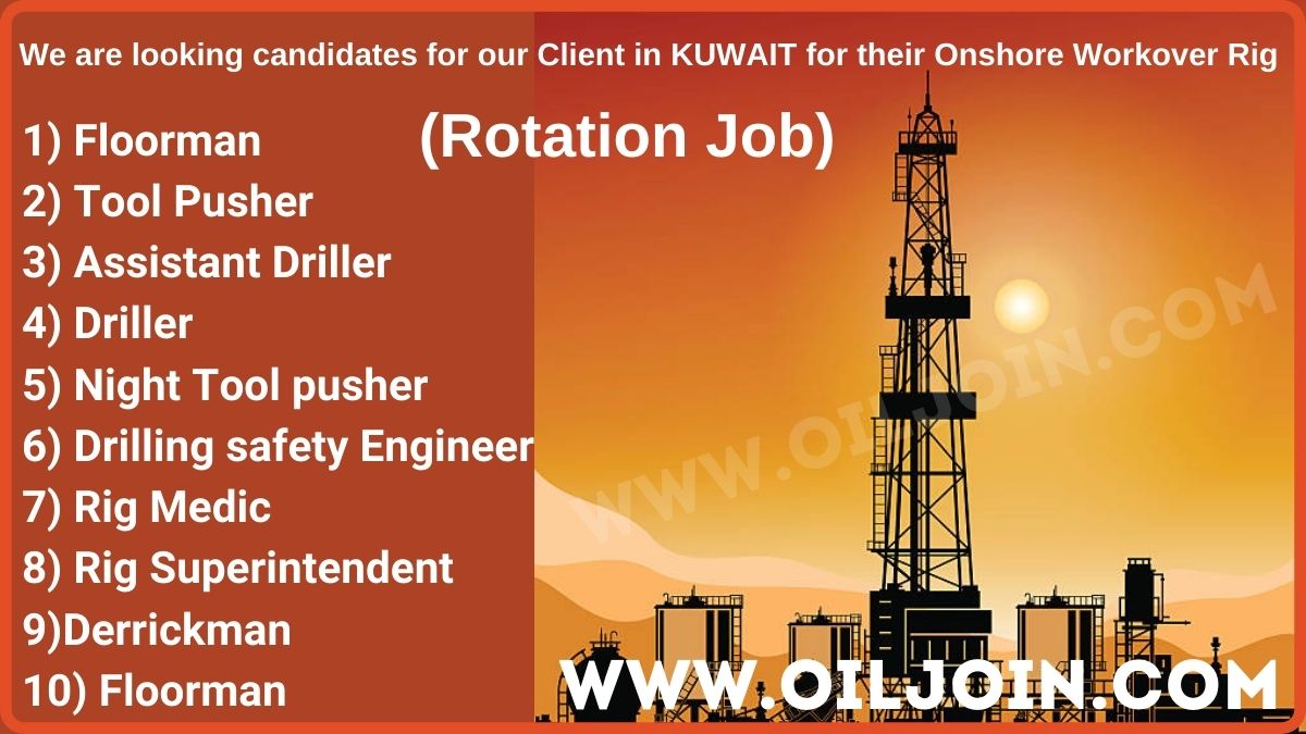 KUWAIT Onshore Workover Rig Jobs