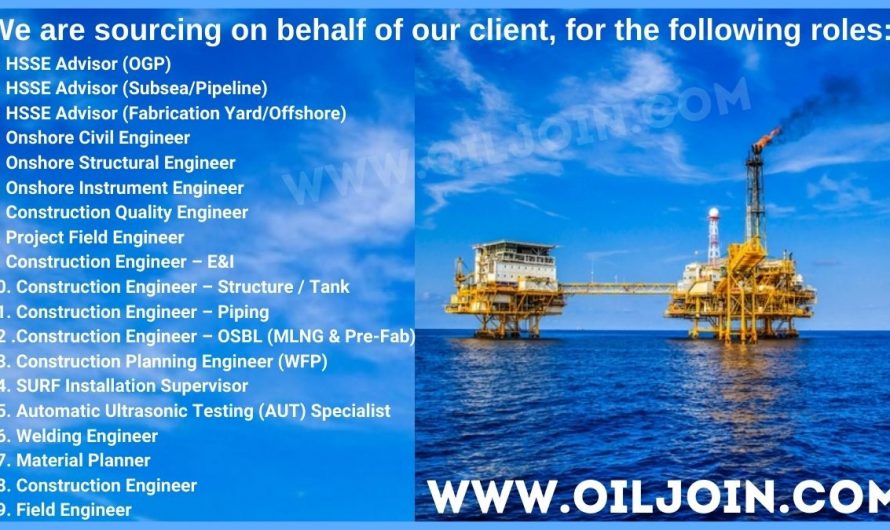 Onshore Pipeline Offshore Malaysia Jobs