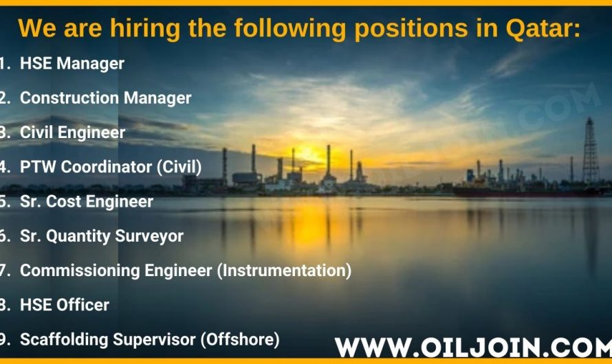 Oil and Gas EPIC Projects Onshore/Offshore Qatar Jobs