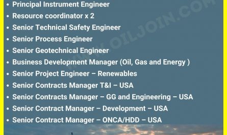 oil, gas and renewable energy sectors Jobs