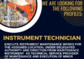 Instrument Technician- Musandam Oil and Gas Offshore Jobs