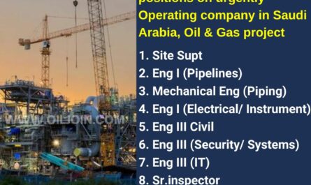 Saudi Arabia, Oil & Gas project Jobs