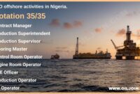 35/35 Rotational FPSO offshore Jobs Nigeria