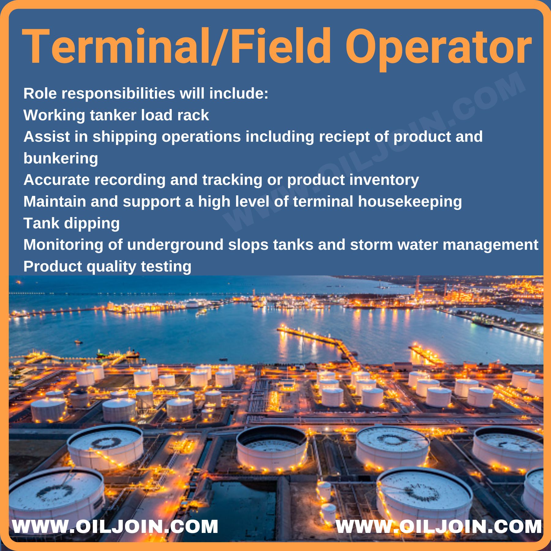 Terminal/Field Operator Job New Zealand